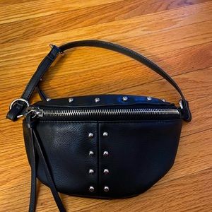 Studded black Fannie pack